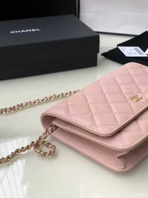 Firstbag Ru CAVIAR CHANEL WITH WALLET CHAIN HARDWARE GOLD 0606